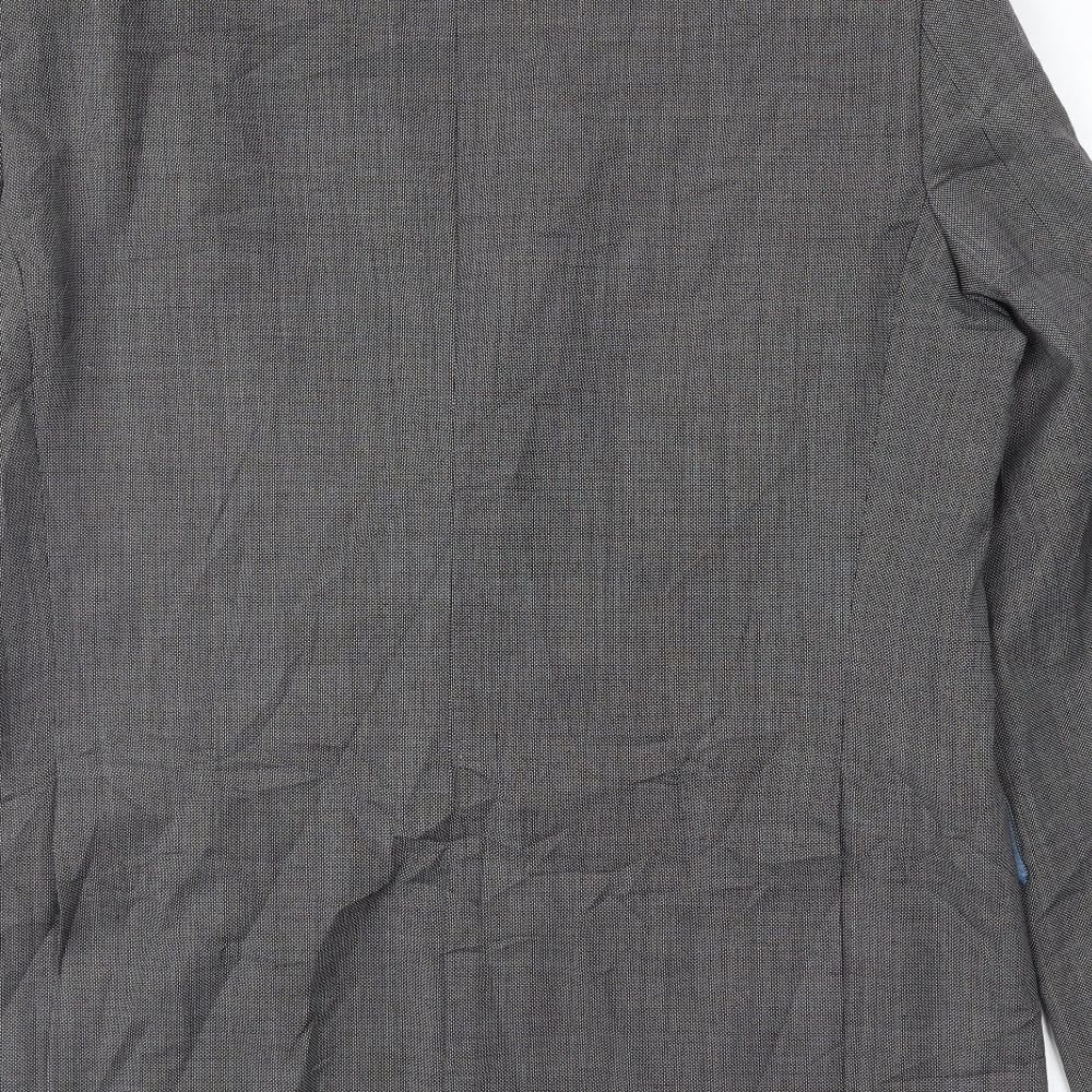 Fellini Mens Grey Jacket Suit Jacket Size 42