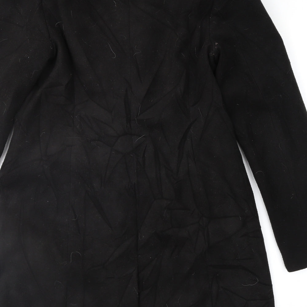 Atmosphere Womens Black Overcoat Coat Size 10