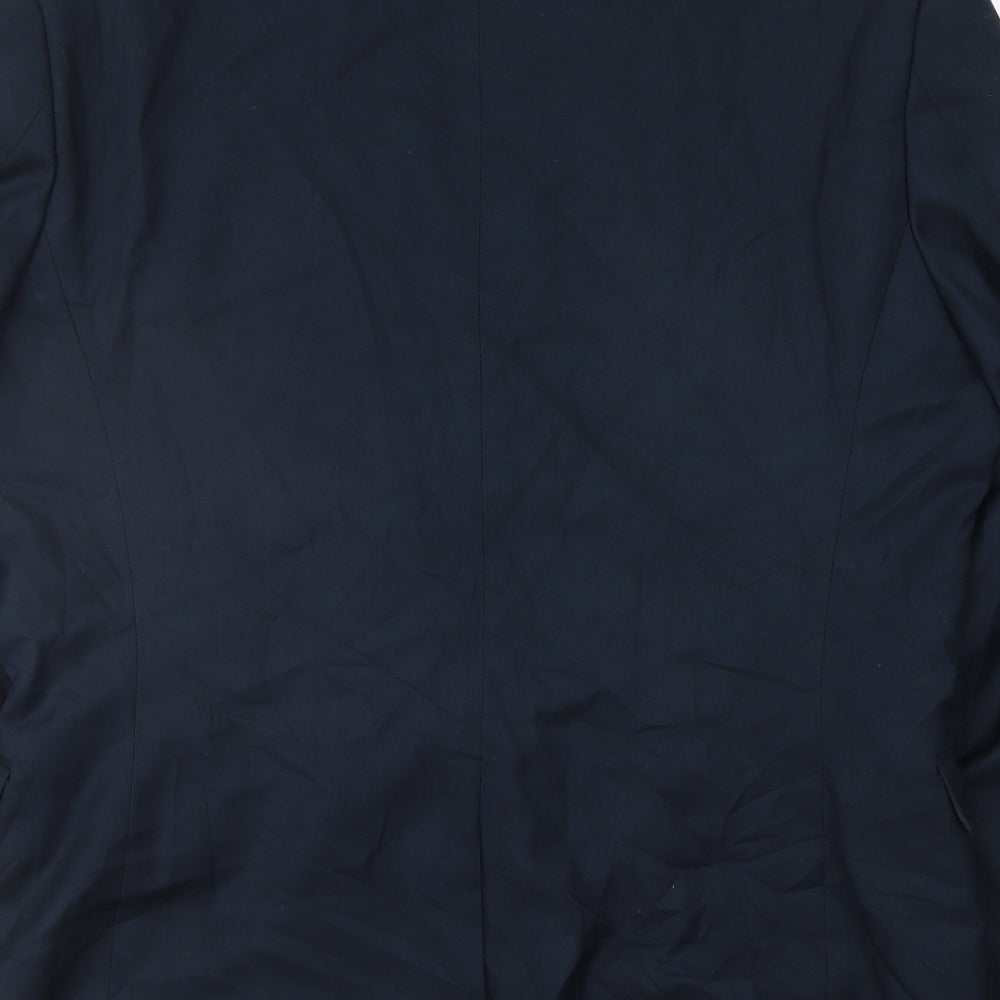H&M Mens Blue Jacket Suit Jacket Size 38