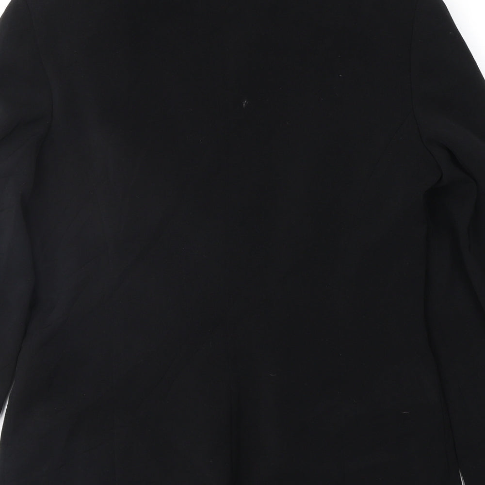 AMARANTO Womens Black Jacket Suit Jacket Size 10