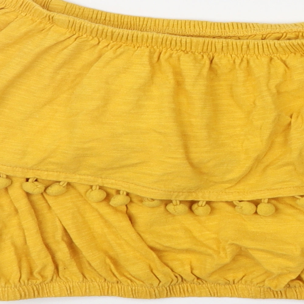 Primark Womens Orange Cropped Blouse Size 8