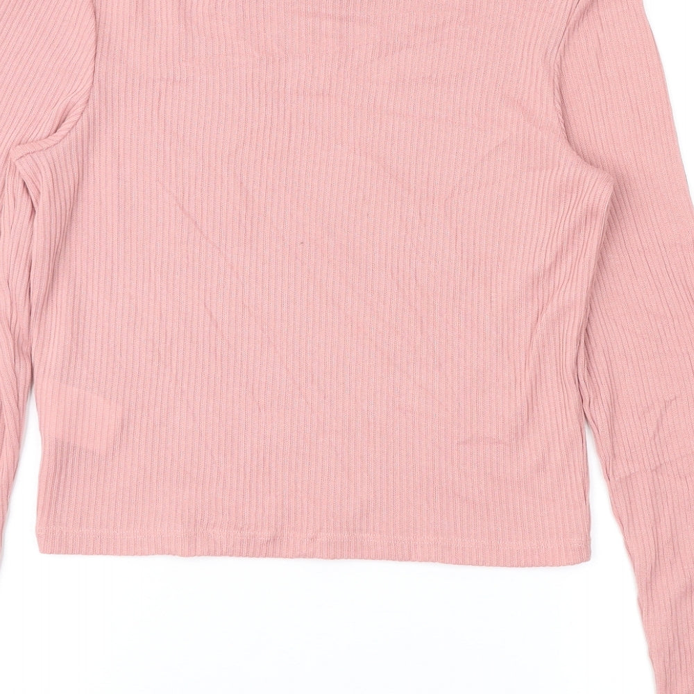 Divided Womens Pink Pullover Jumper Size M