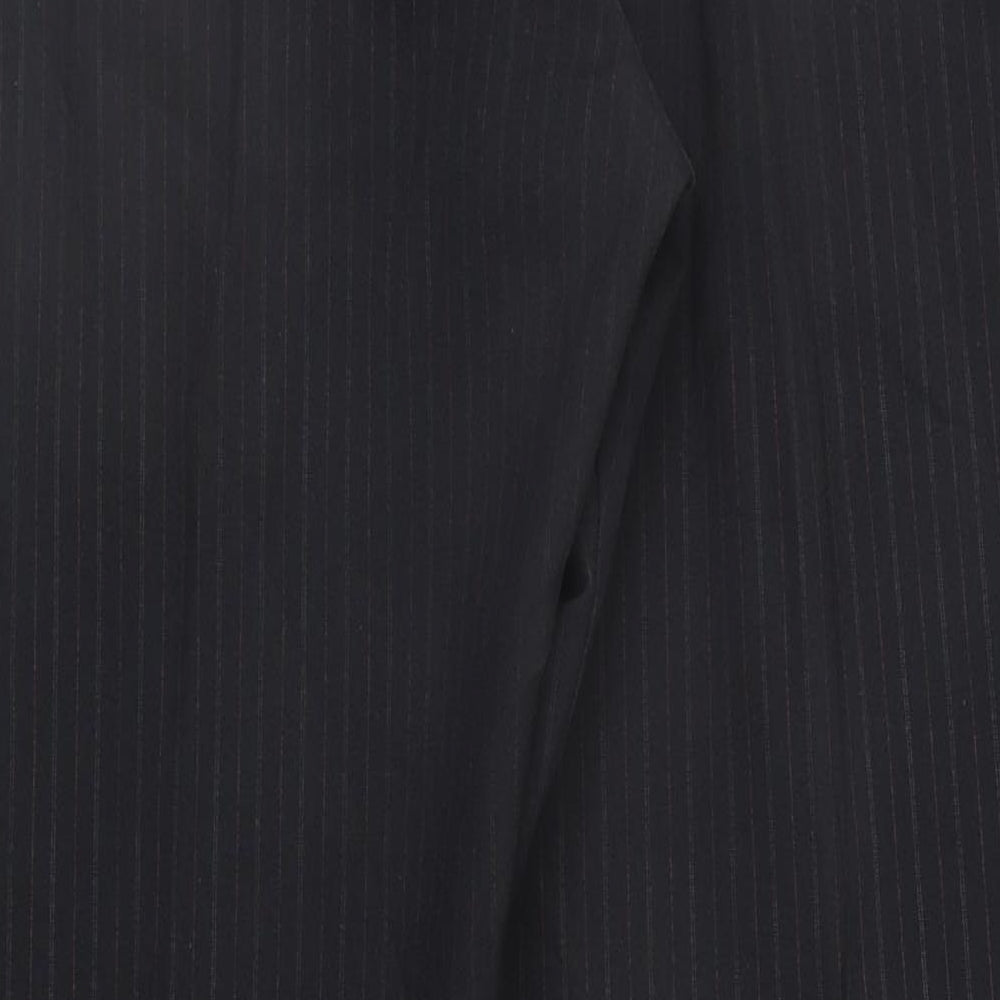Atmosphere Womens Black Striped Trousers Size 14 L30 in