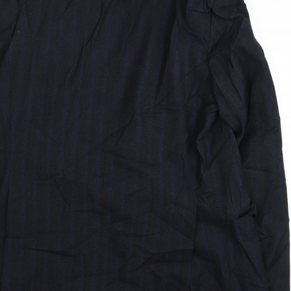 John Collier Mens Black Striped Jacket Blazer Size 36