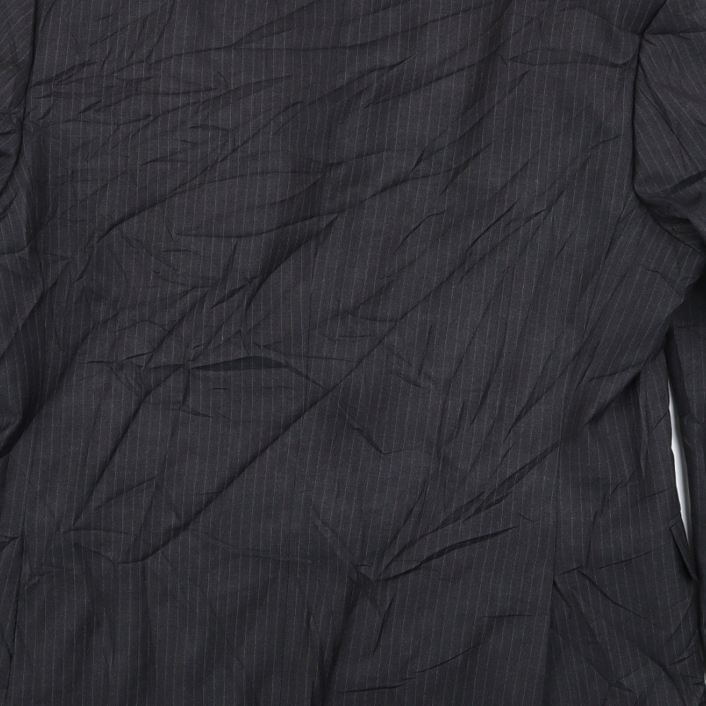 BHS Mens Grey Striped Jacket Blazer Size 42