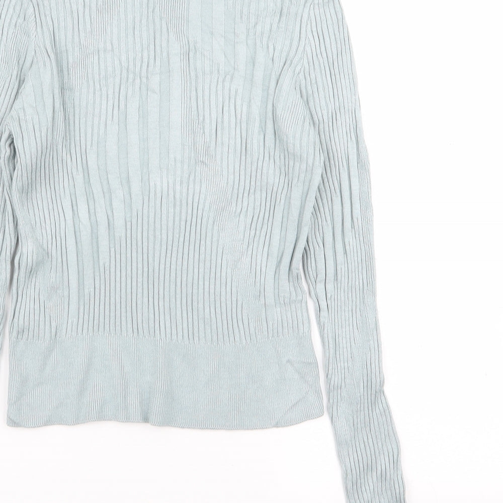 Topshop Womens Blue Basic T-Shirt Size 10
