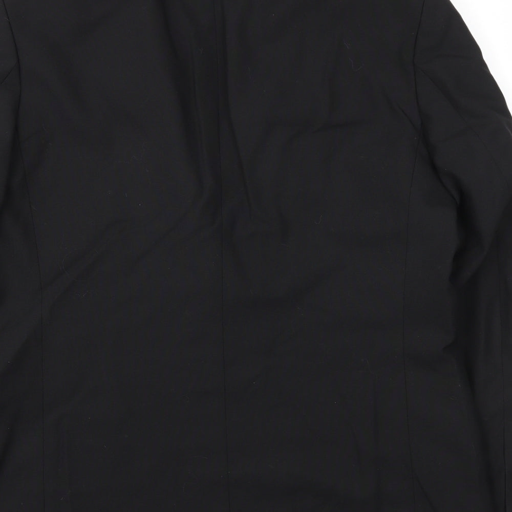 St Micahel Mens Black Jacket Blazer Size 42