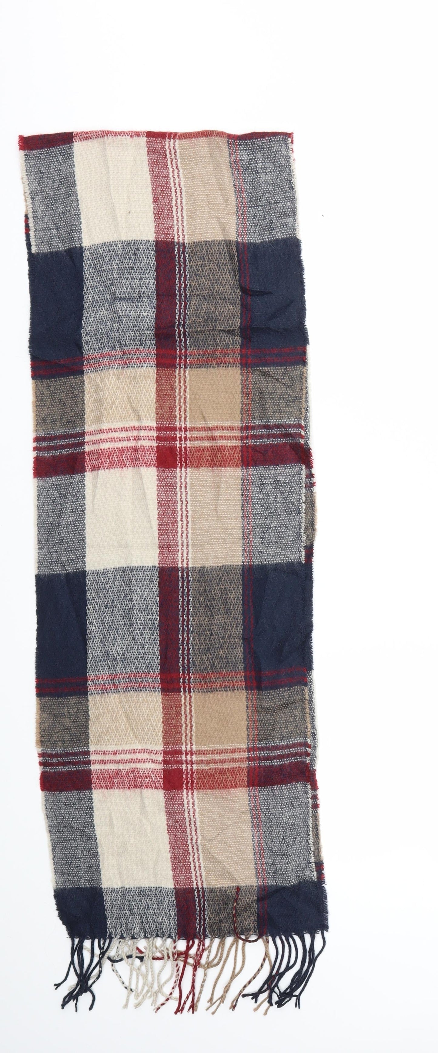 Preworn Womens Multicoloured Check Scarf
