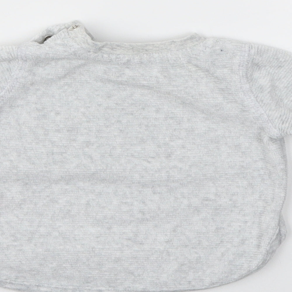 F&F Baby Grey Basic T-Shirt Size 0-3 Months
