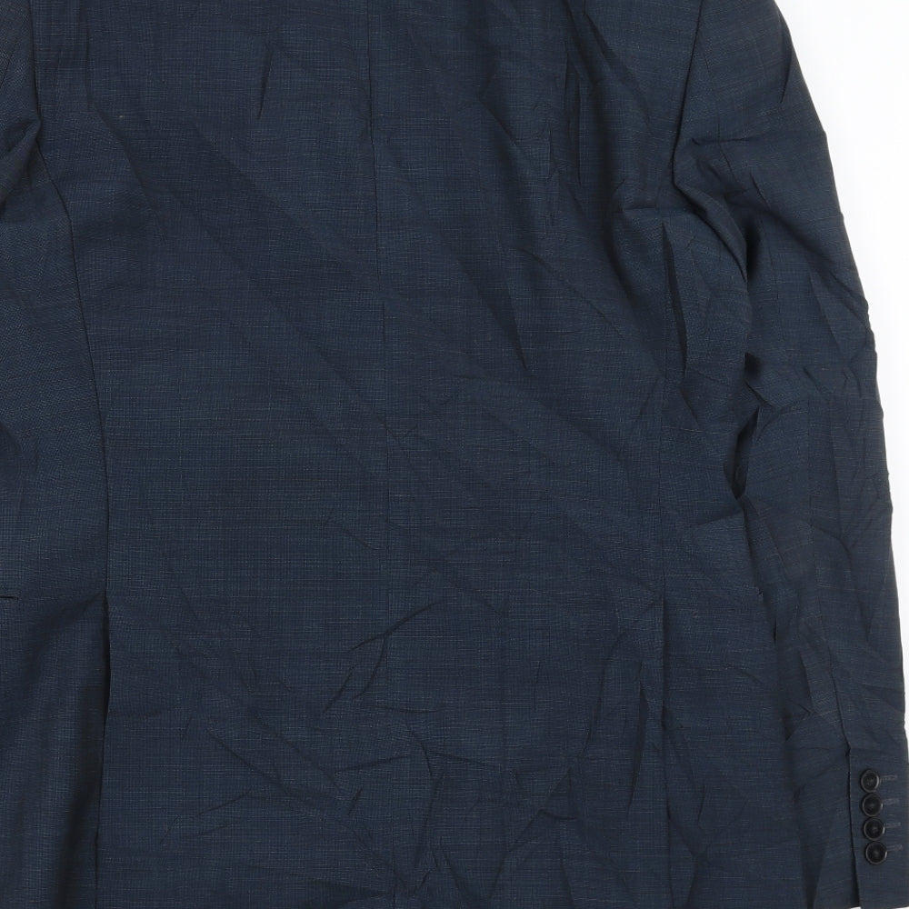John Lewis Mens Blue Jacket Suit Jacket Size 40