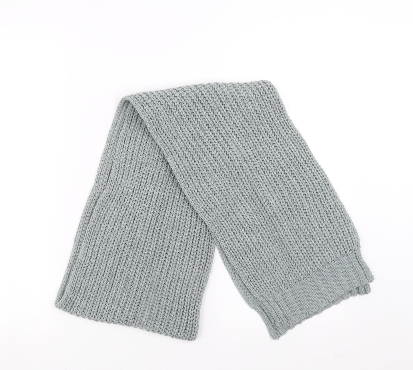 Preworn Unisex Grey Knit Scarf