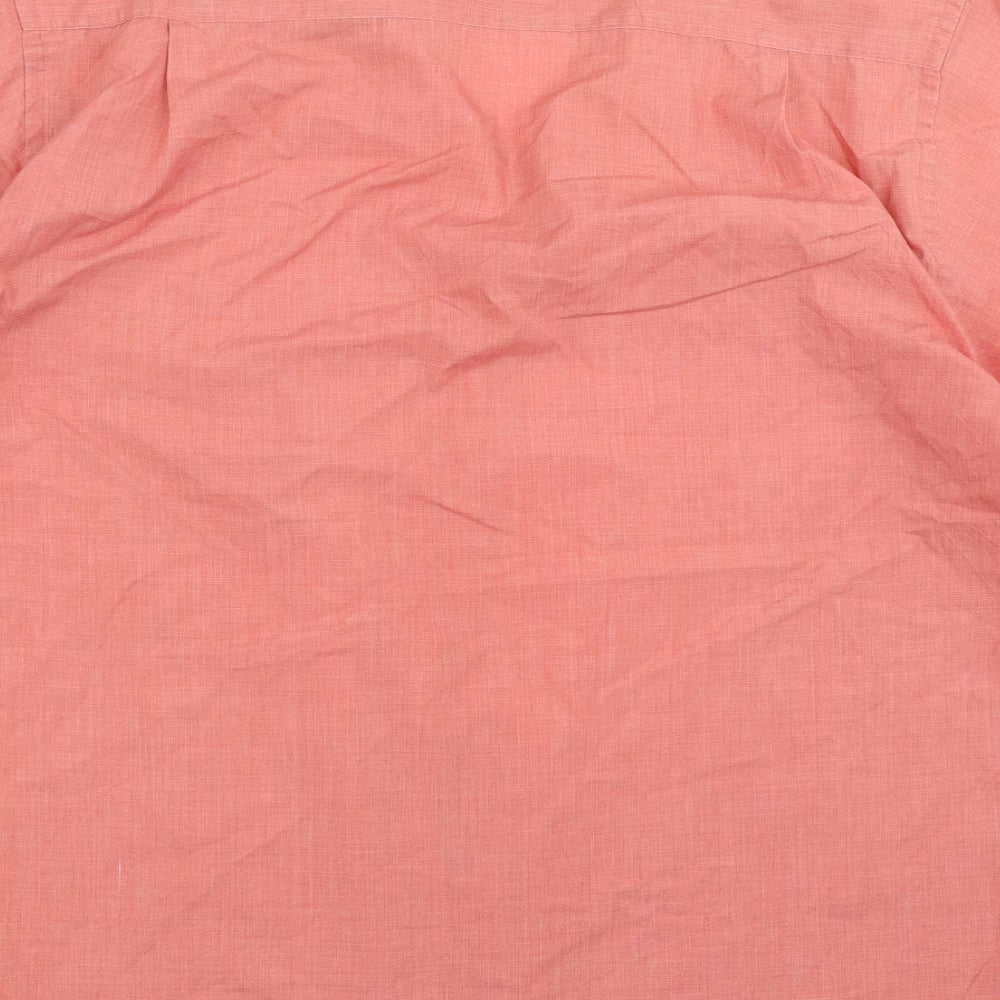 BHS Mens Pink Button-Up Size 15.5