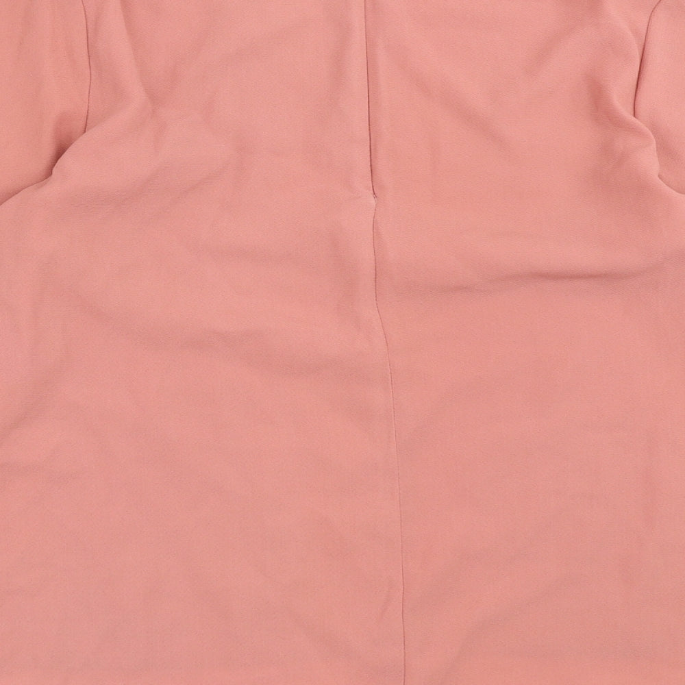 Topshop Womens Pink Basic Blouse Size 8