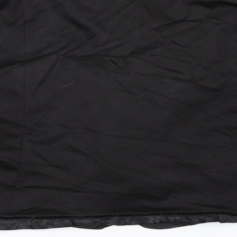 Piment Rouge Womens Black Striped Jacket Size 2XL