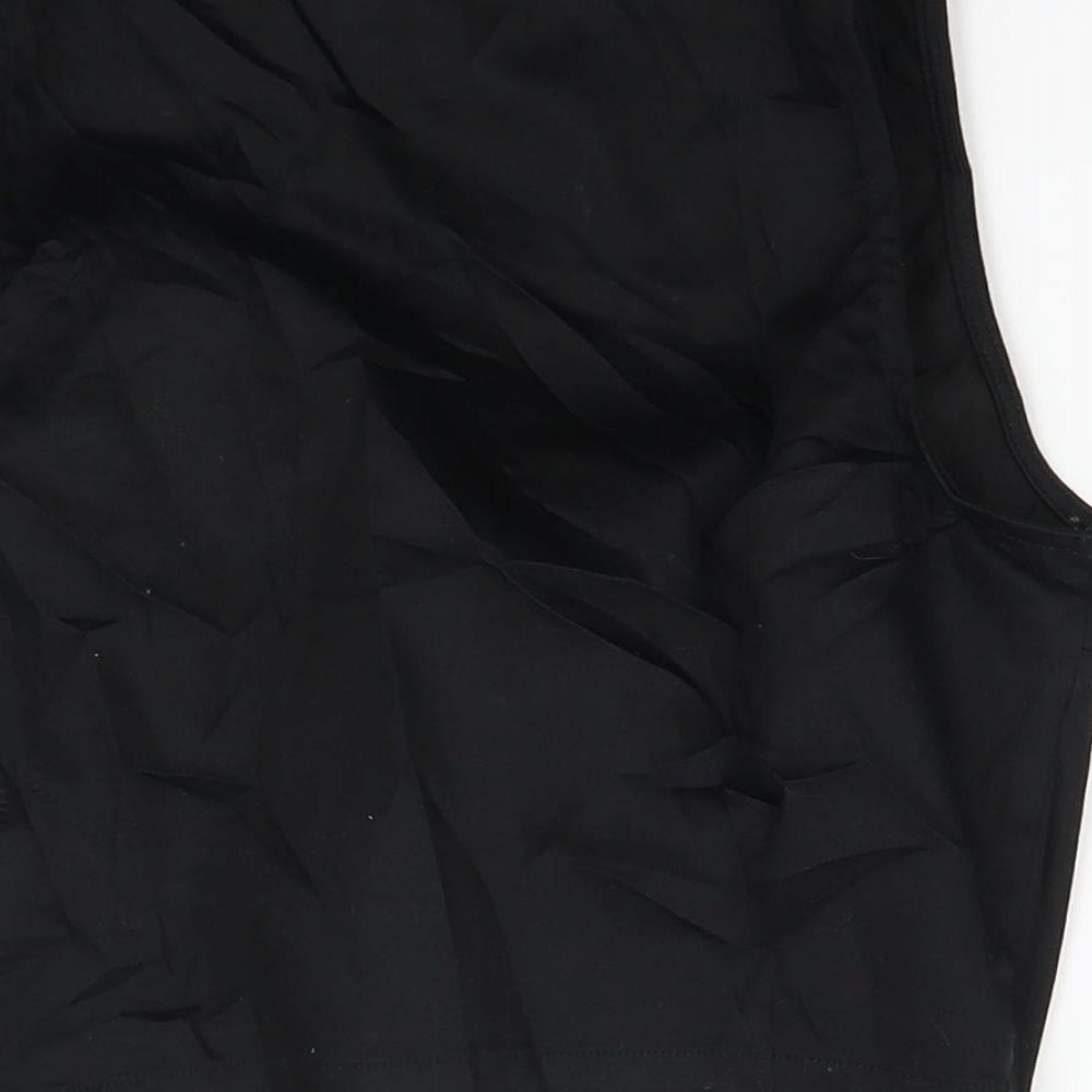 Divided Womens Black Basic Blouse Size 8