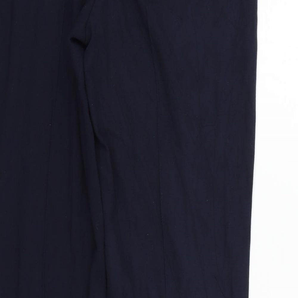 Barbara Lebek Womens Blue Trousers Size 14 L26 in