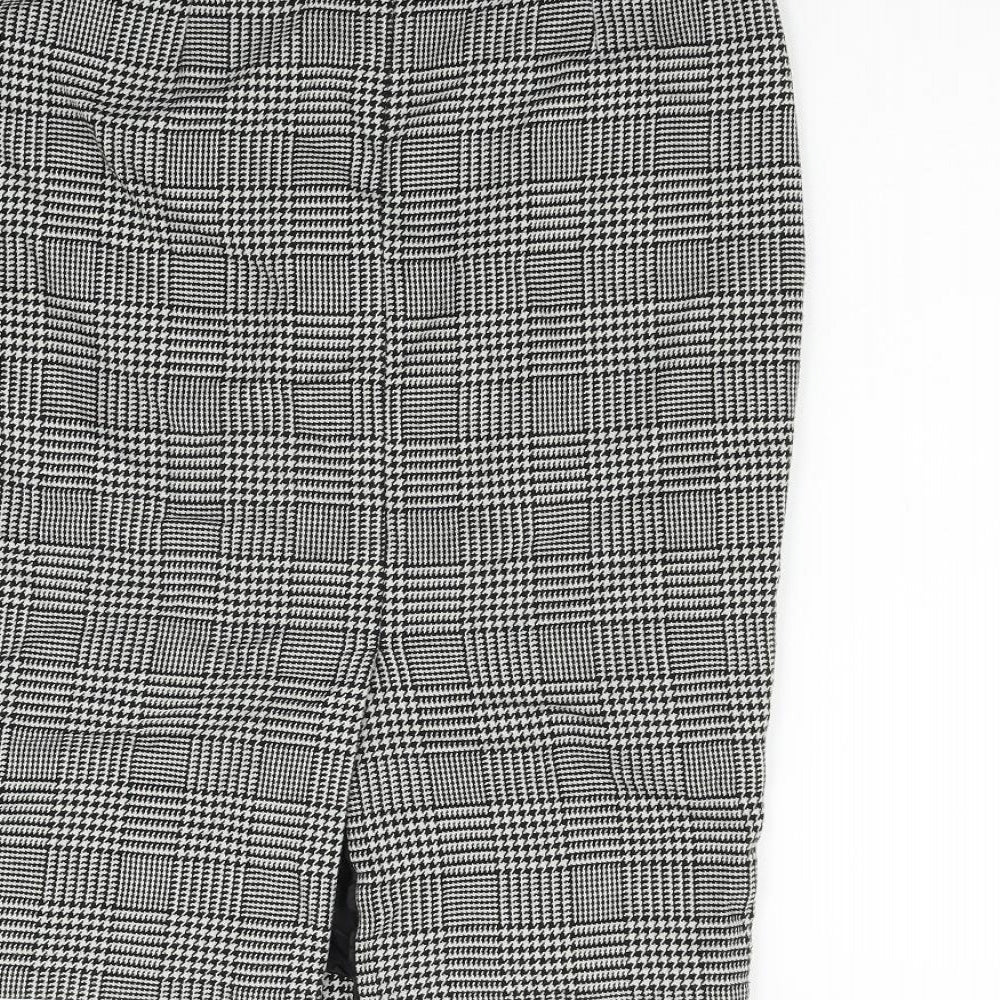 Papaya Womens Grey Check Flare Skirt Size 10