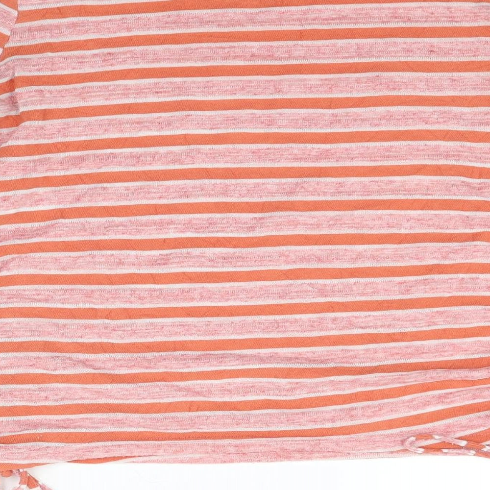 NEXT Womens Orange Striped Pullover Jumper Size 8