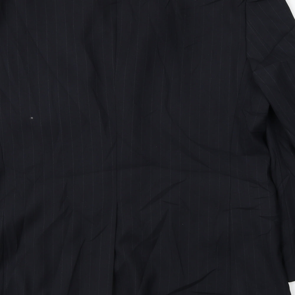 Willerby Smith Mens Black Striped Jacket Blazer Size 40