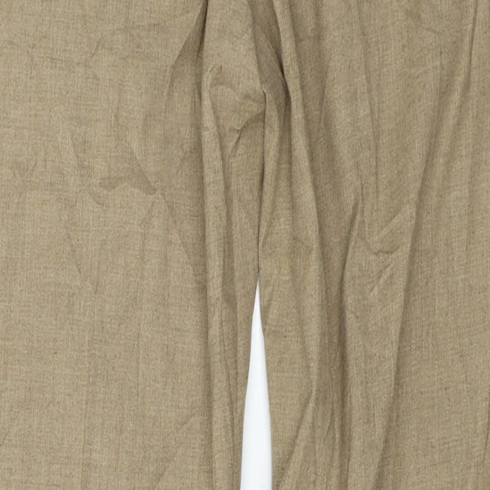 H&M Womens Brown Trousers Size S L25 in