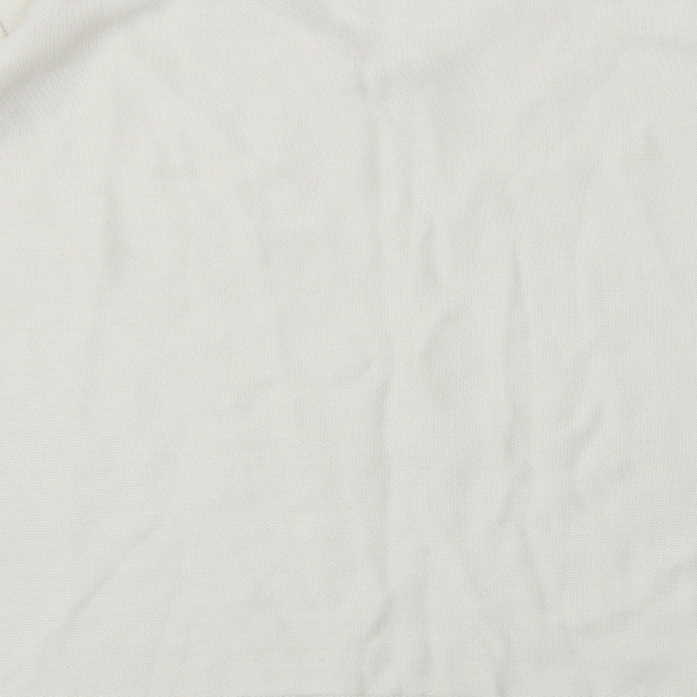 ISLE Womens White Pullover Jumper Size S