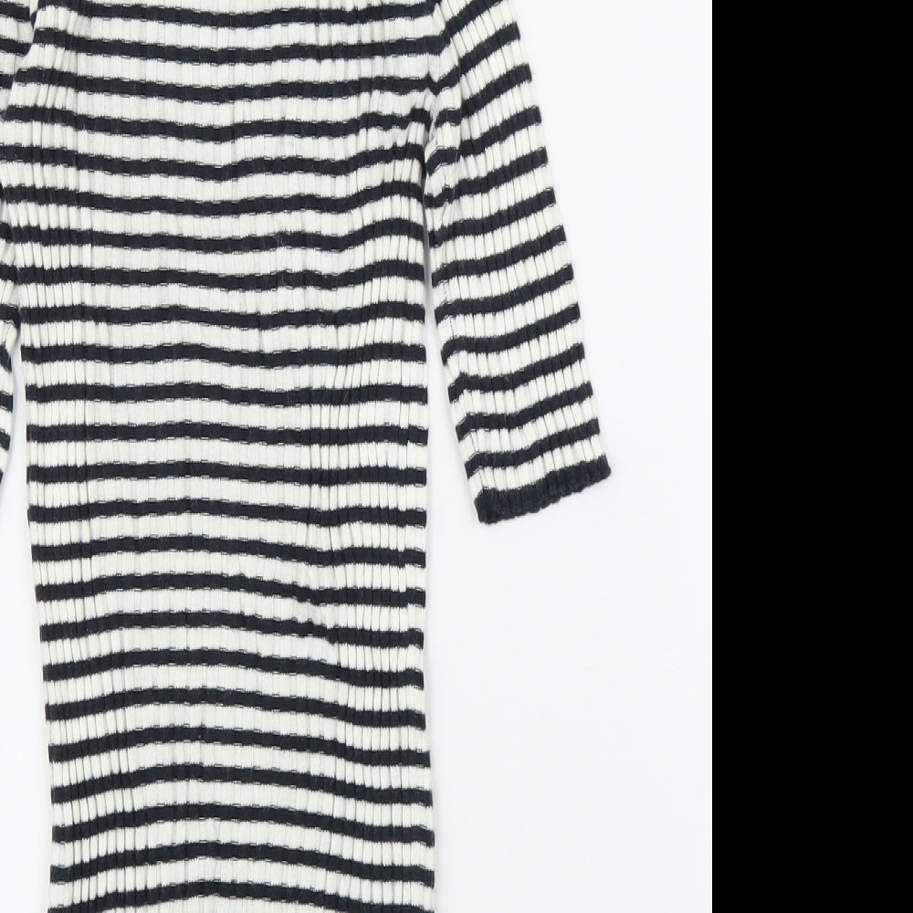 NEXT Womens Blue Striped Tunic T-Shirt Size 6