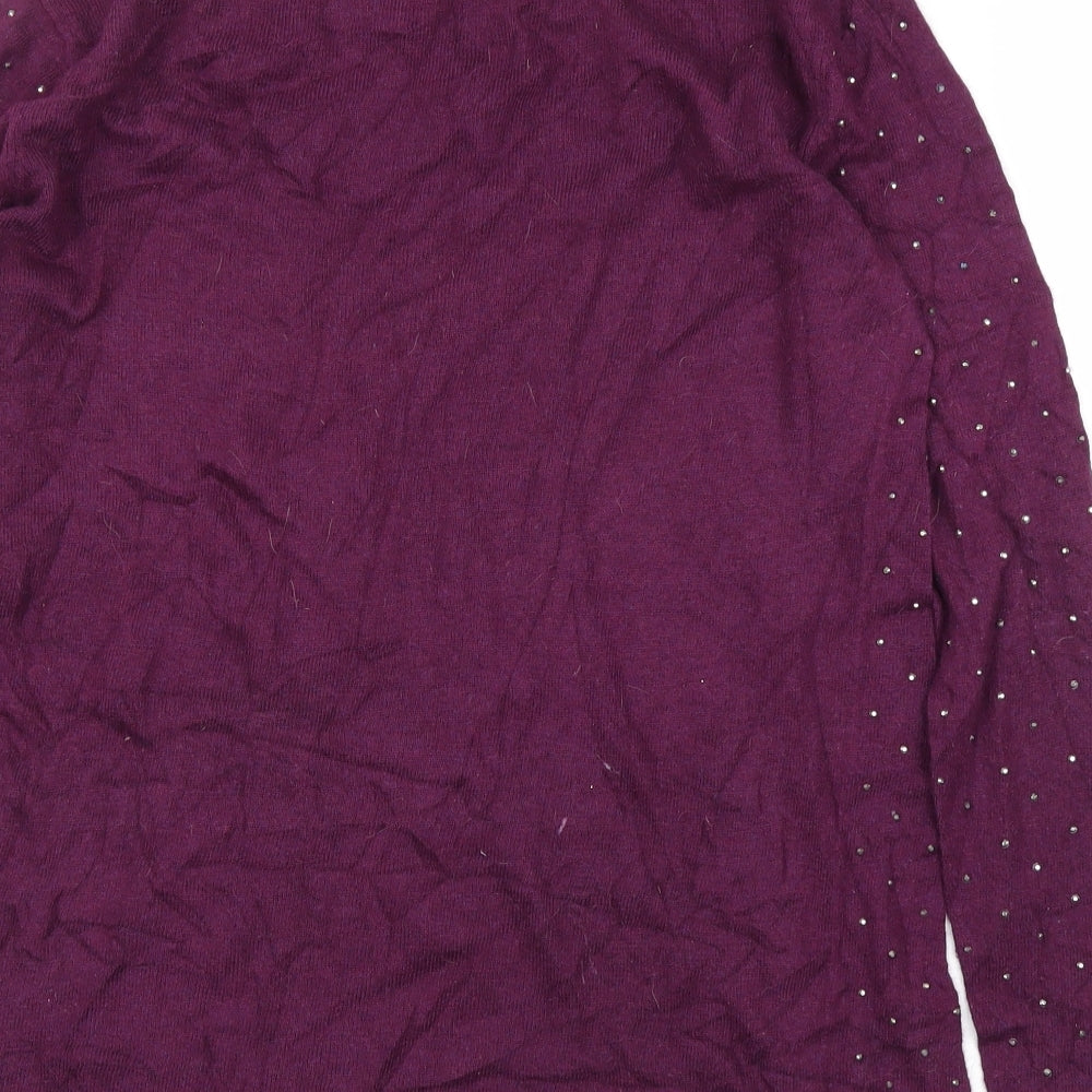 River Island Womens Purple Pullover Jumper Size 12