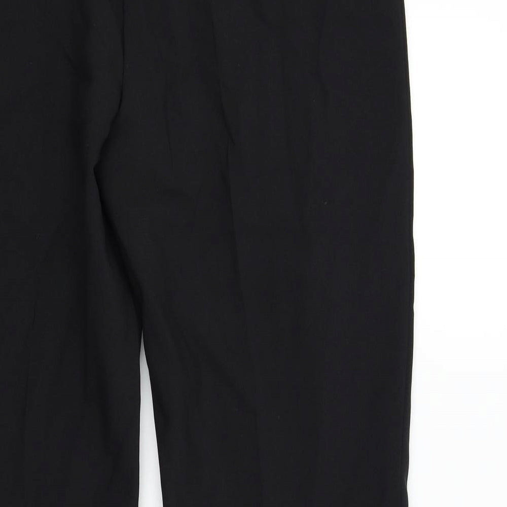 Marks & Spencer Womens Black Trousers Size 14 L26 in