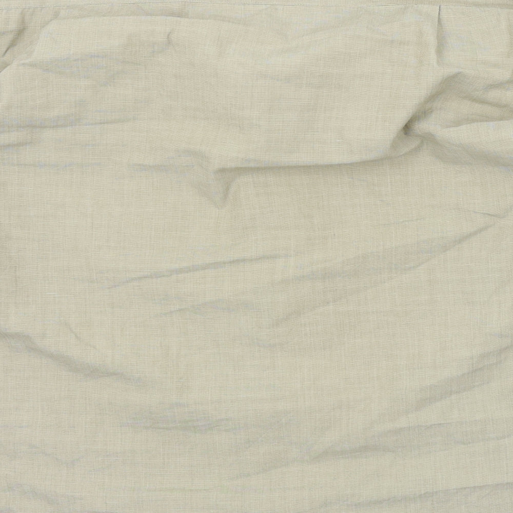 Essentials Mens Beige Button-Up Size 16