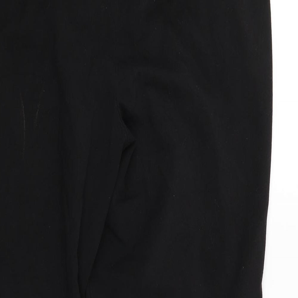 M&Co Womens Black Trousers Size 12 L28 in