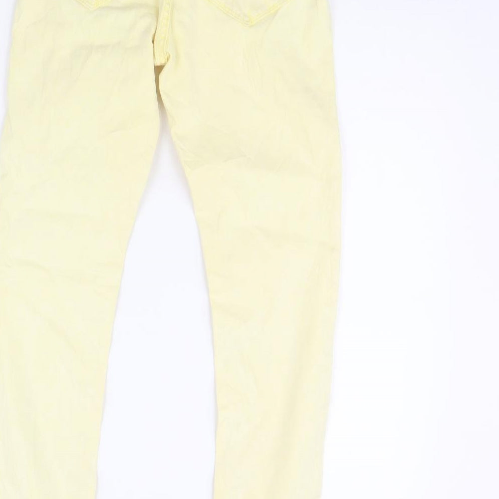 Topshop Womens Yellow Skinny Jeans Size 30 in L30 in