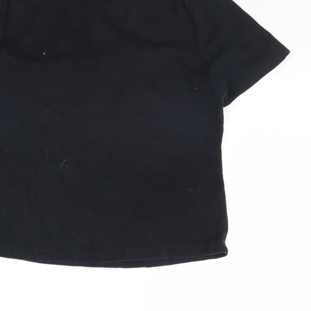 m&s Womens Black Pullover Jumper Size 14