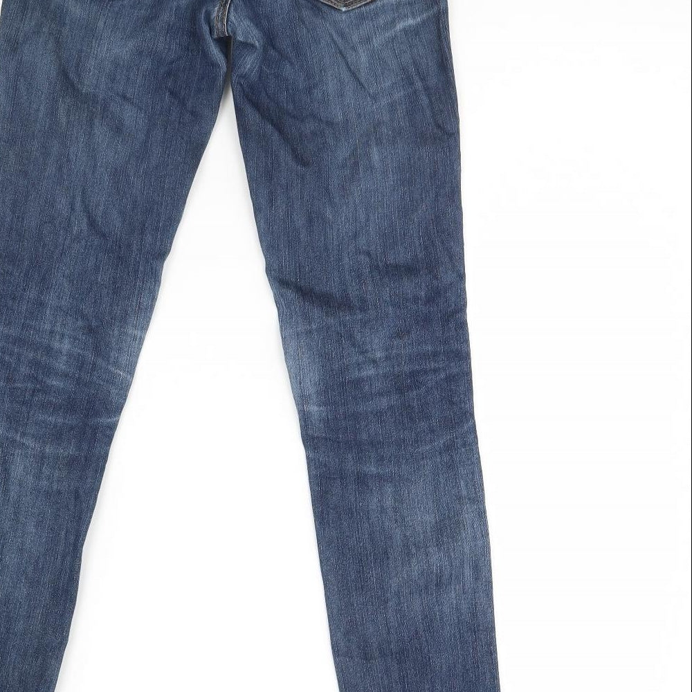 Riders Womens Blue Skinny Jeans Size 6 L29 in