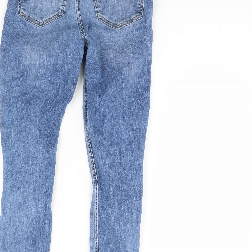 Topshop Womens Blue Skinny Jeans Size 26 in L30 in
