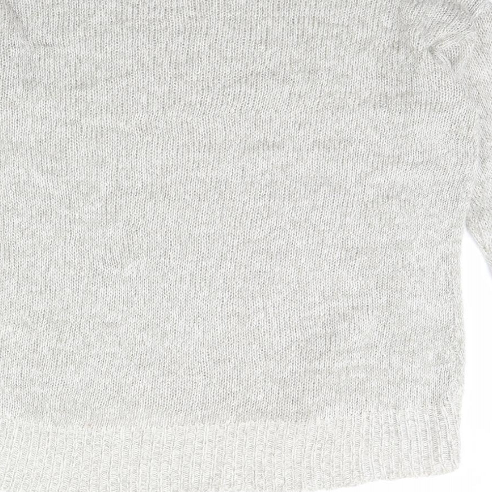 New Look Womens Grey Pullover Jumper Size M