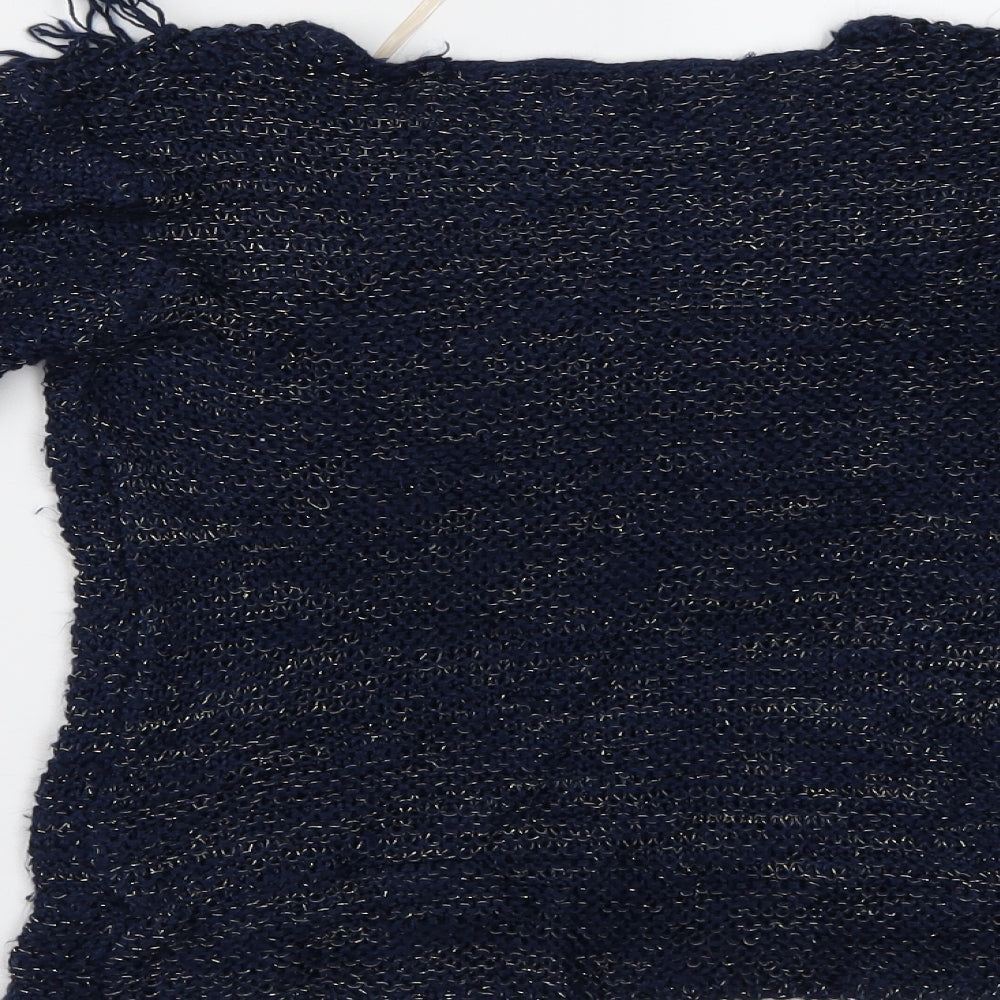 Pumpkin Patch Womens Blue Basic Blouse Size 10
