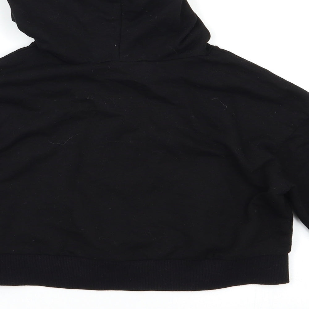 SheIn Girls Black Pullover Hoodie Size 7 Years