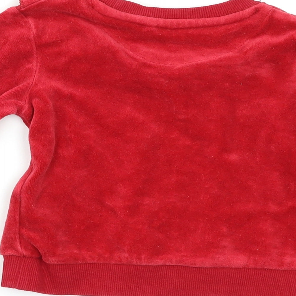 Marks & Spencer Baby Red Pullover Jumper Size 12-18 Months