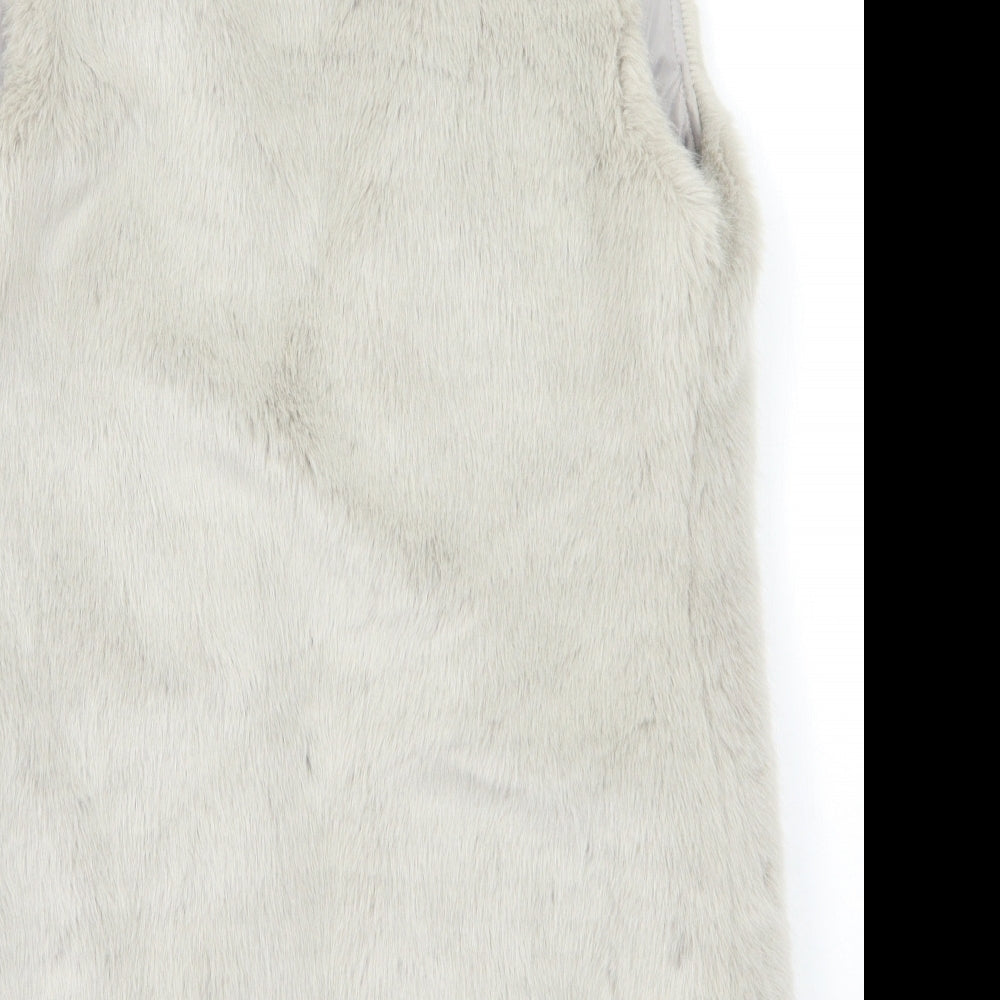 New Look Womens Grey Jacket Waistcoat Size 8