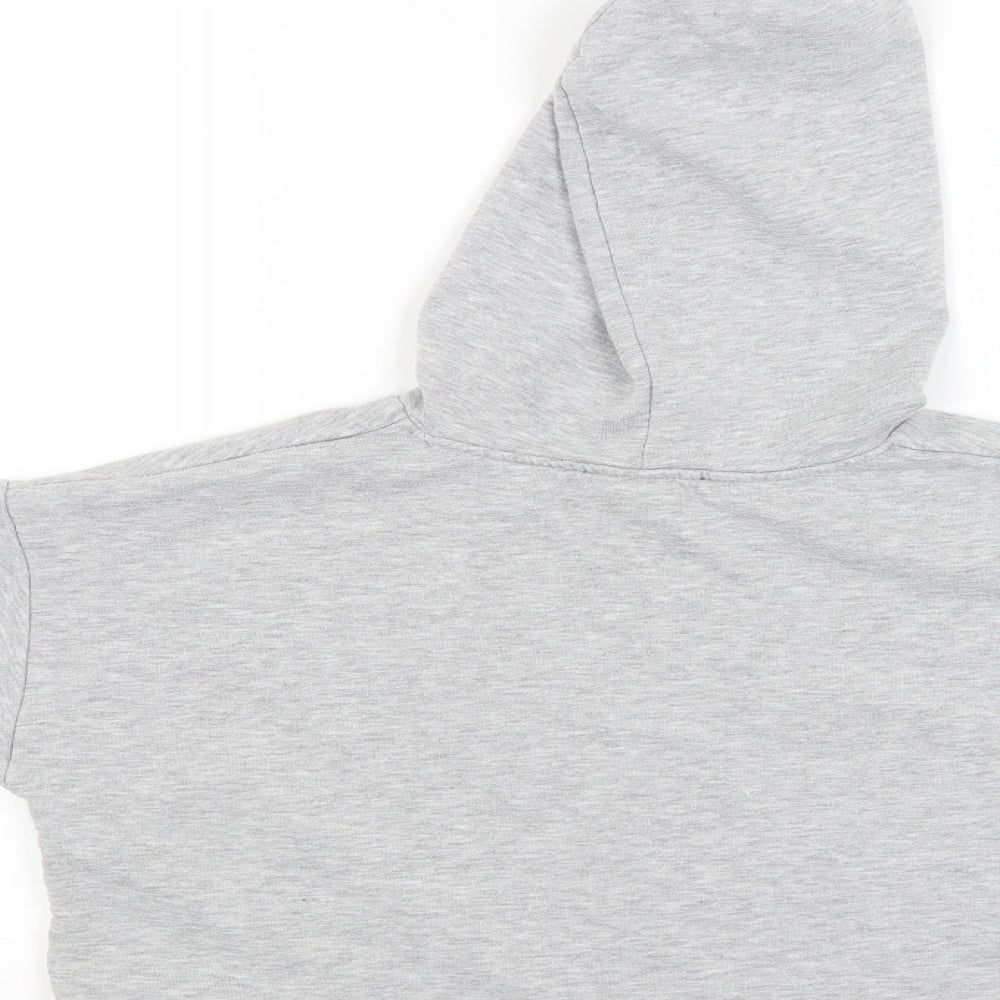 New Look Girls Grey Pullover Hoodie Size 12-13 Years