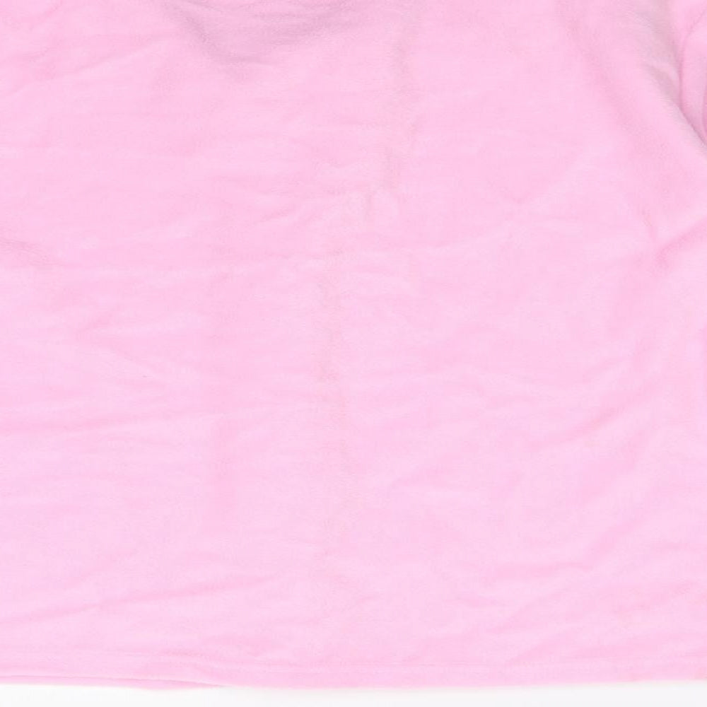 Lady Selena Womens Pink Fleece Babydoll Pyjama Top Size 16