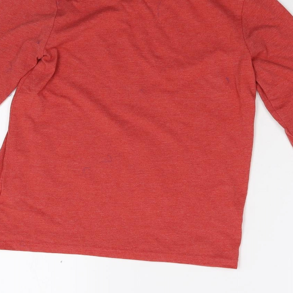 NEXT Womens Red Basic T-Shirt Size 8 - Santa's Little Helper