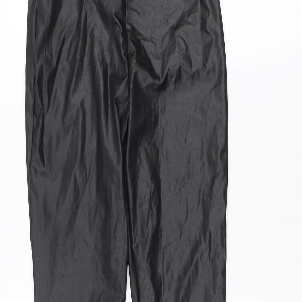 Boohoo Womens Black Trousers Size 6 L25 in