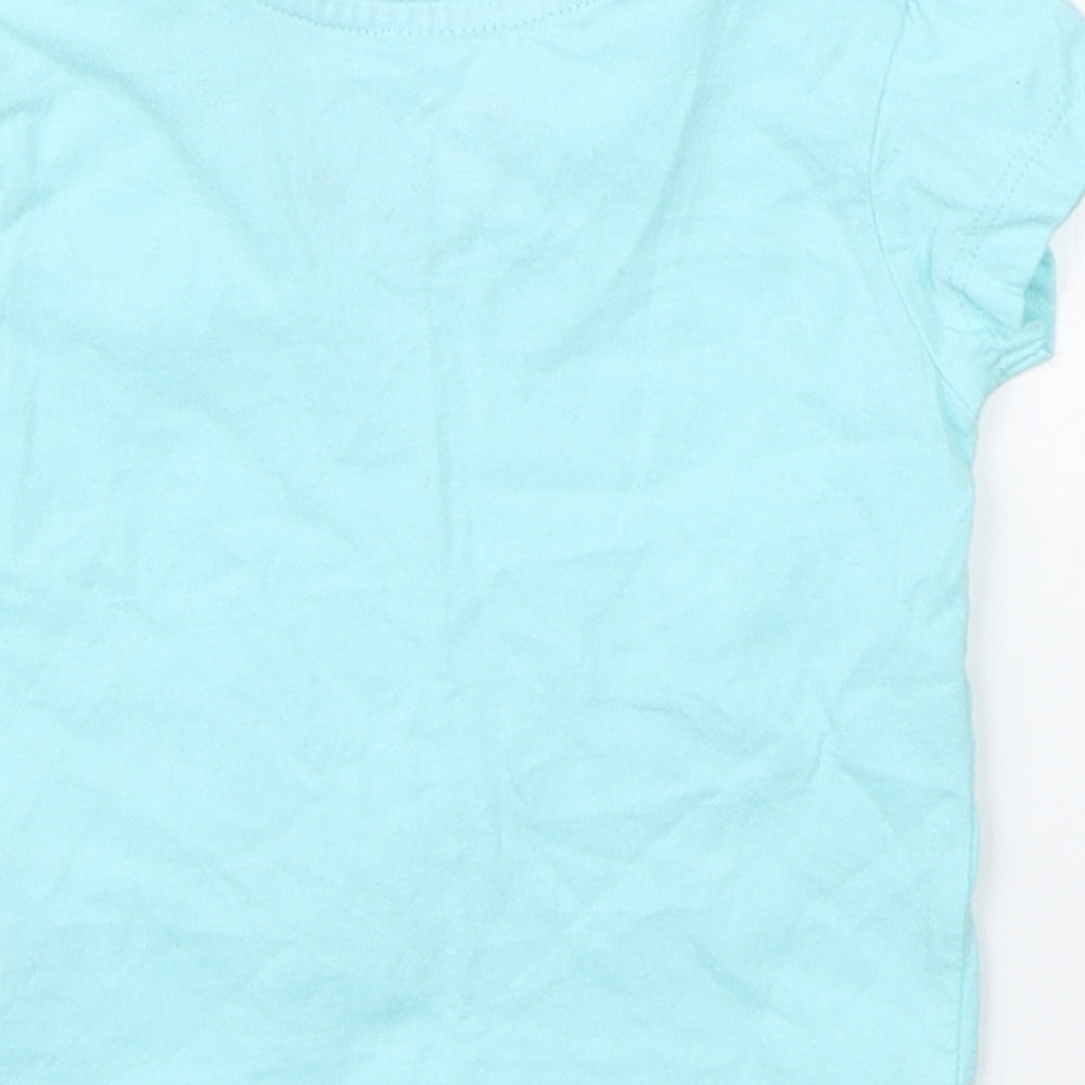 Primark Girls Blue Basic T-Shirt Size 3-6 Months