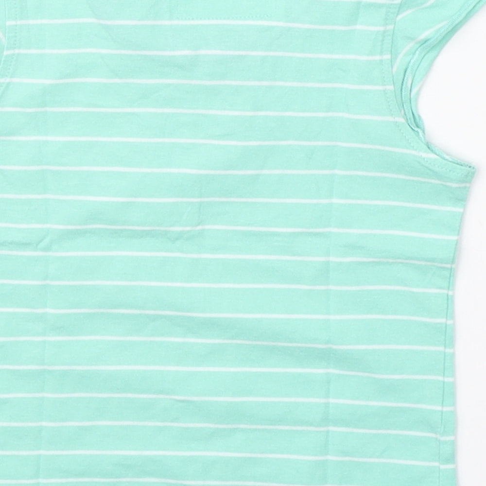 Indigo Girls Green Striped Basic T-Shirt Size 12 Months