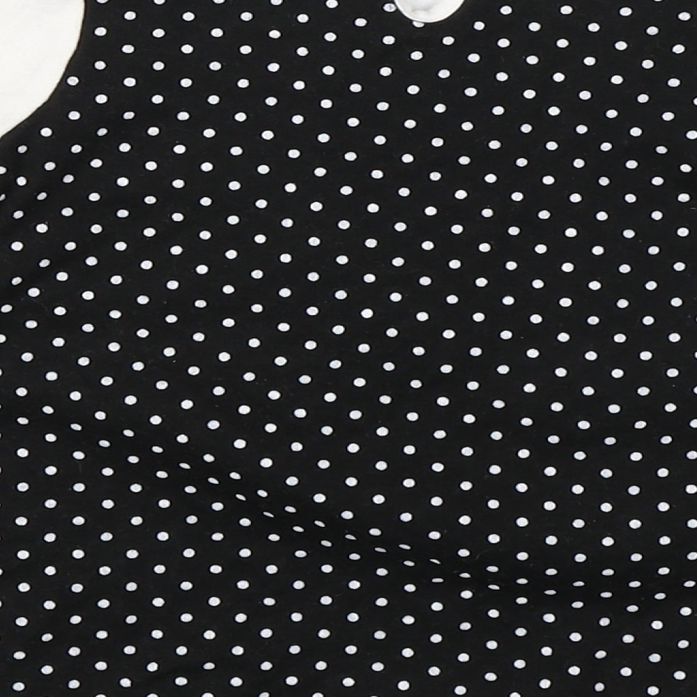 George Girls Black Polka Dot A-Line Size 9-12 Months
