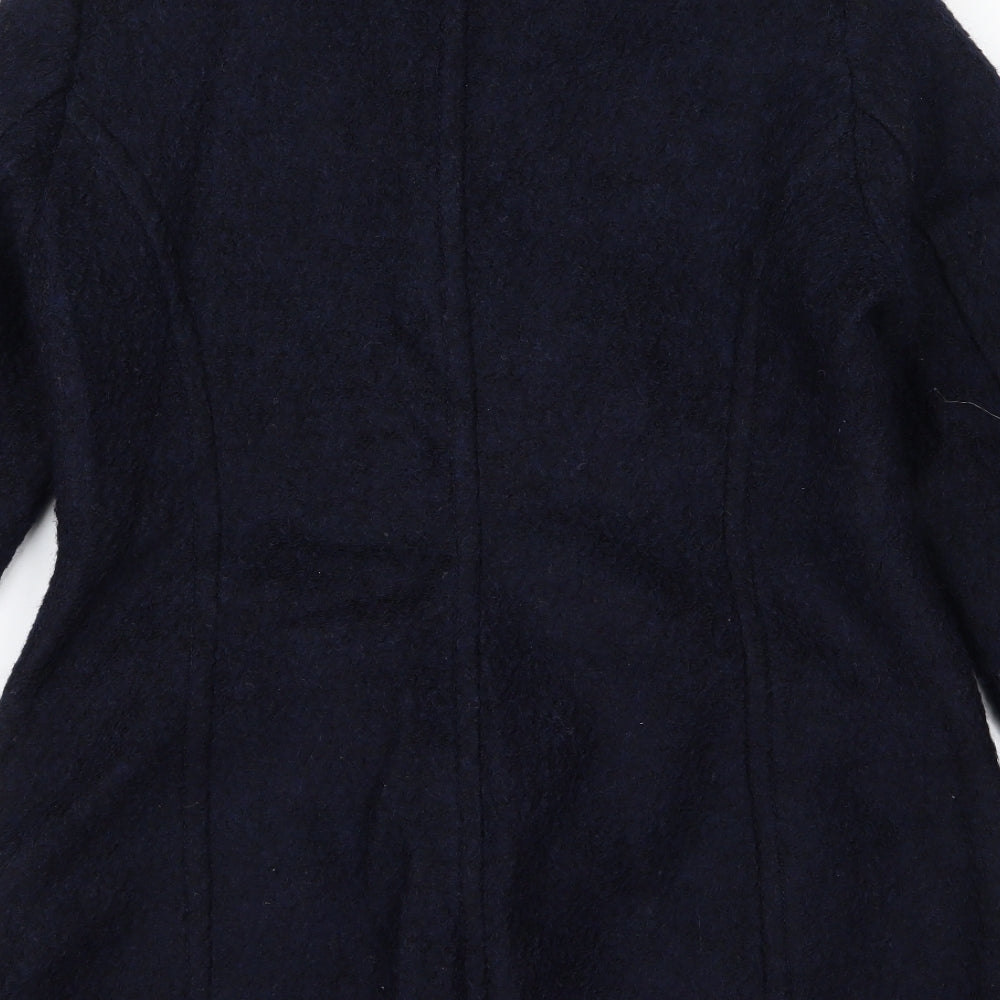 H&M Womens Black Overcoat Jacket Size L