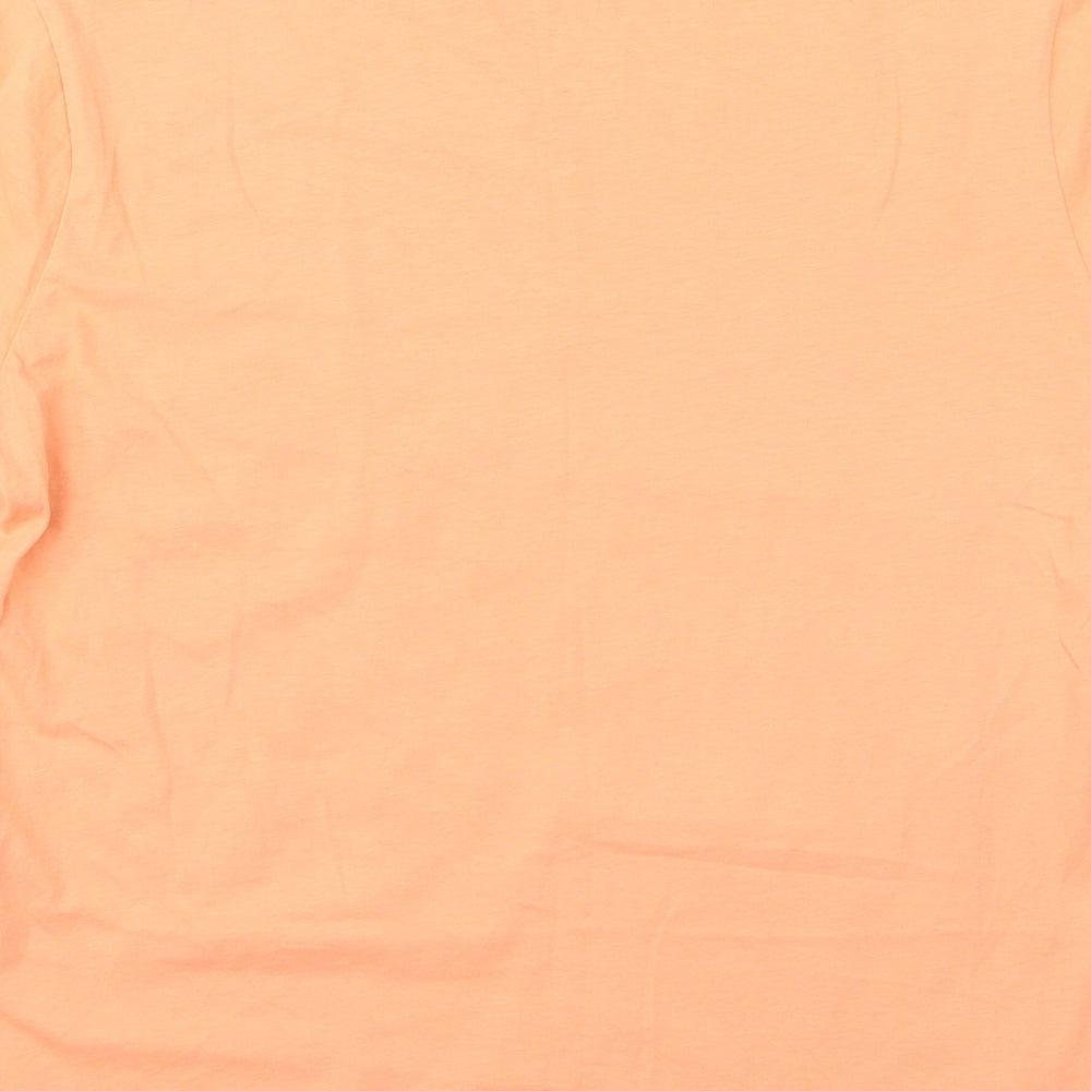 pamtone Womens Beige Rayon Basic T-Shirt Size S