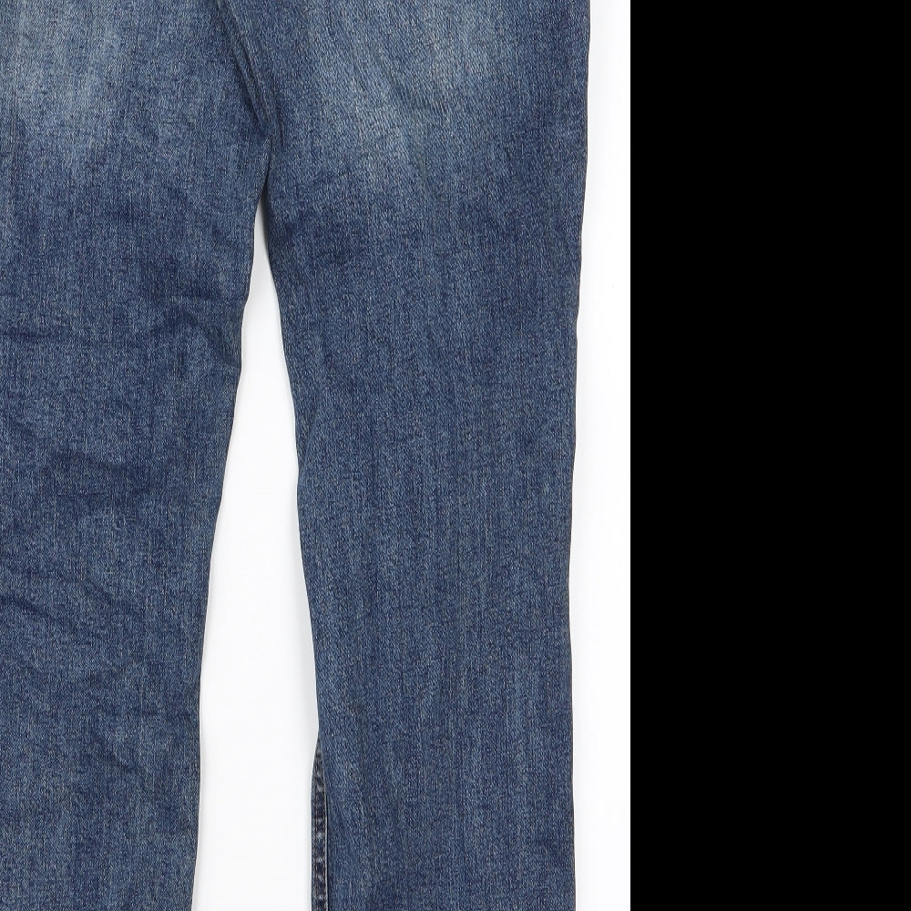 Preworn Womens Blue Bootcut Jeans Size 34 L26 in