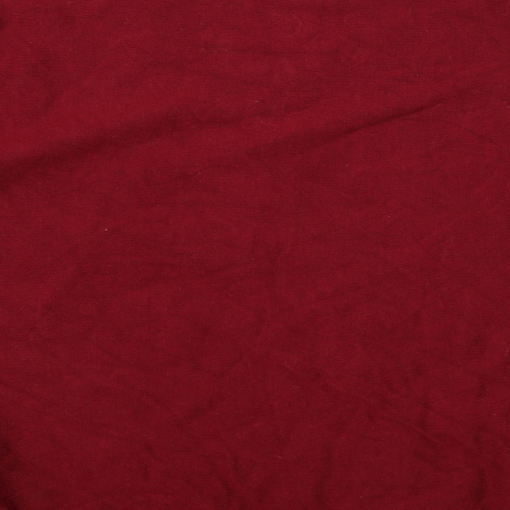 anthologu Womens Red Rayon Pullover Jumper Size 10